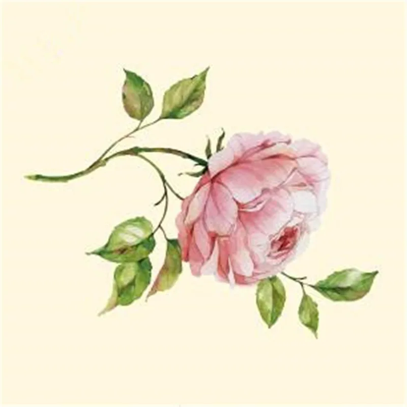 

Pink rose pvc patch deal with it iron on transfers for clothing heat transfer patches for clothes girl t-shirt 3d stickers