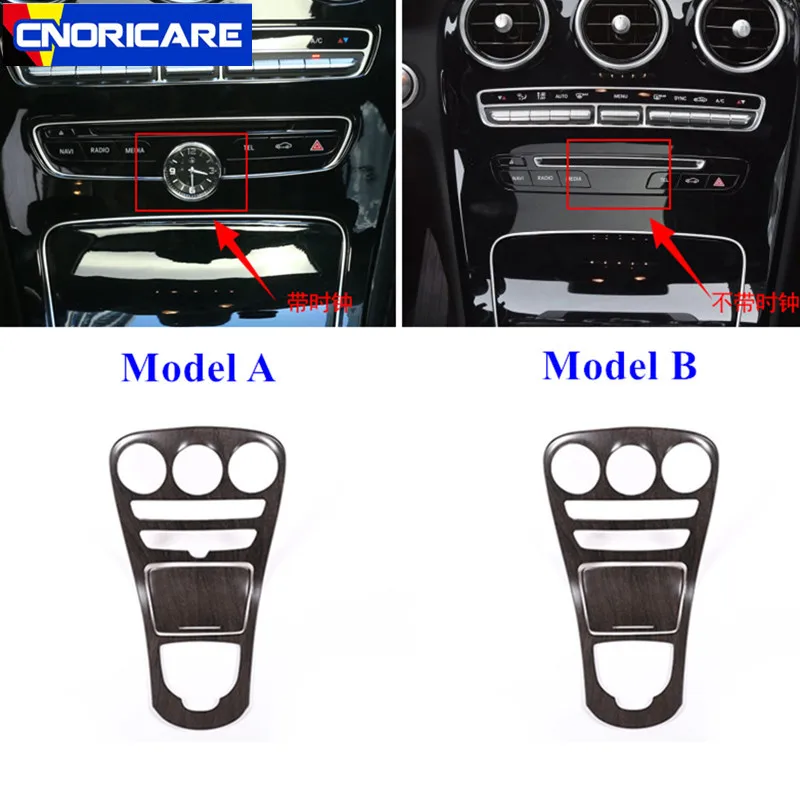 Декоративная панель центральной консоли, наклейка, отделка из дуба, стиль для Mercedes Benz C Class W205-18 GLC X253-18 ABS, наклейки