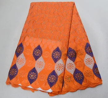 

High Quality Swiss Voile Laces In Switzerland Cotton African Dry Cotton Lace Fabric Nigerian Man Voile Lace 5Yards PSJUN084