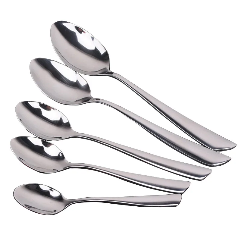 Hot Sell 6pcs Stainless Steel Cake Dessert Tea spoon Ice Cream Coffee