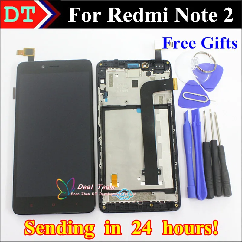 imágenes para Para Xiaomi Redmi Nota 2 Pantalla Lcd + pantalla táctil del digitizador Para Xiaomi Redmi Hongmi Nota $ Number teléfono móvil 1920*1080 Con Marco imágenes para Para Xiaomi Redmi Nota 2 Pantalla Lcd + pantalla táctil del digitizador Para Xiaomi Redmi Hongmi Nota $ Number teléfono móvil 1920*1080 Con Marco