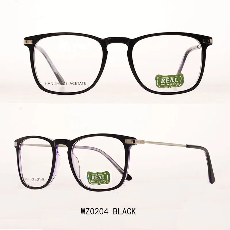 New acetate optical frame handmade men women prescription rectangle eyeglasses accessories transparent WZ0204 | Аксессуары для