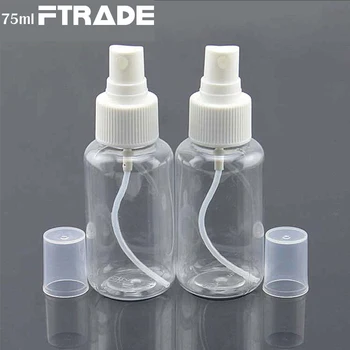 

50PCS/LOT-75ML Spray Bottle, Plastic Cosmetic Perfume Container With Mist Atomizer,Empty Makeup Sub-bottling