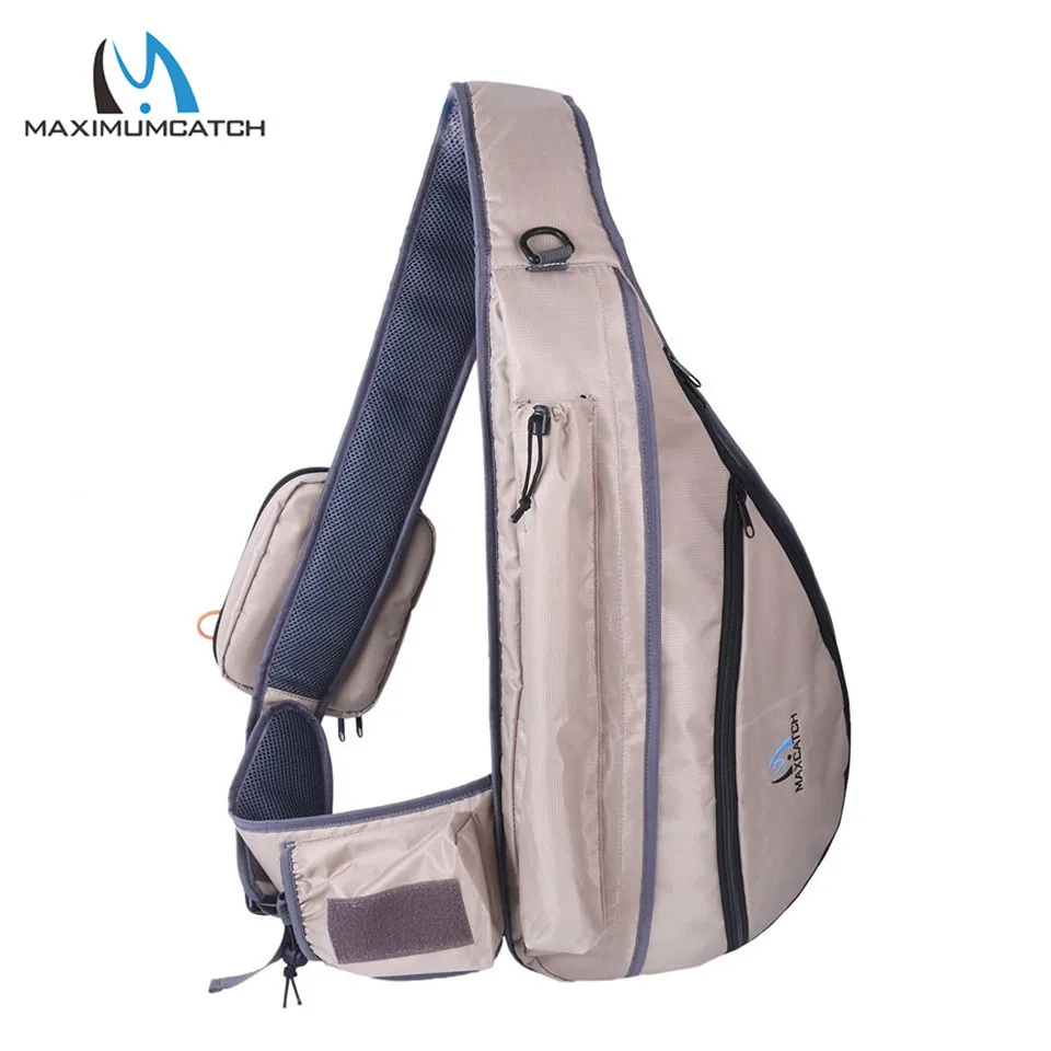 

Maximumcatch Tenkara Fly Fishing Sling Pack Bag Fishing Net and Rod Bag with Fly Patch