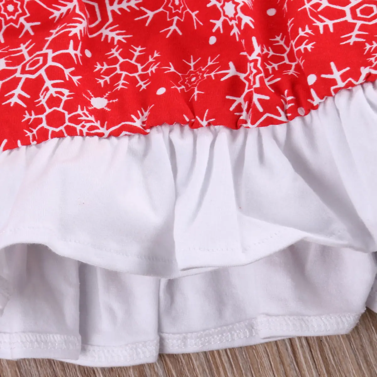 Одежда для новорожденных девочек топы красная блузка принцессы с длинным рукавом и принтом снежинок милая нарядная одежда с рюшами для принцессы топы