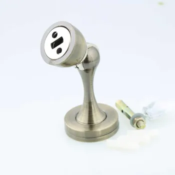 

vintage style zinc alloy stong magnetism door stopper antique brass door stops with screws bronze room door stops top quality