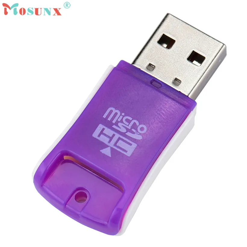 Mosunx Advanced Reader высокоскоростной мини USB 2,0 Micro SD TF T-Flash считыватель карт памяти адаптер 1 шт