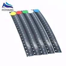 0402 SMD светодиодный посылка излучающая трубка посылка 5 цветов(красный, желтый, белый, зеленый и синий) 1,0*0,5*0,4 мм 5*20 шт = 100 шт
