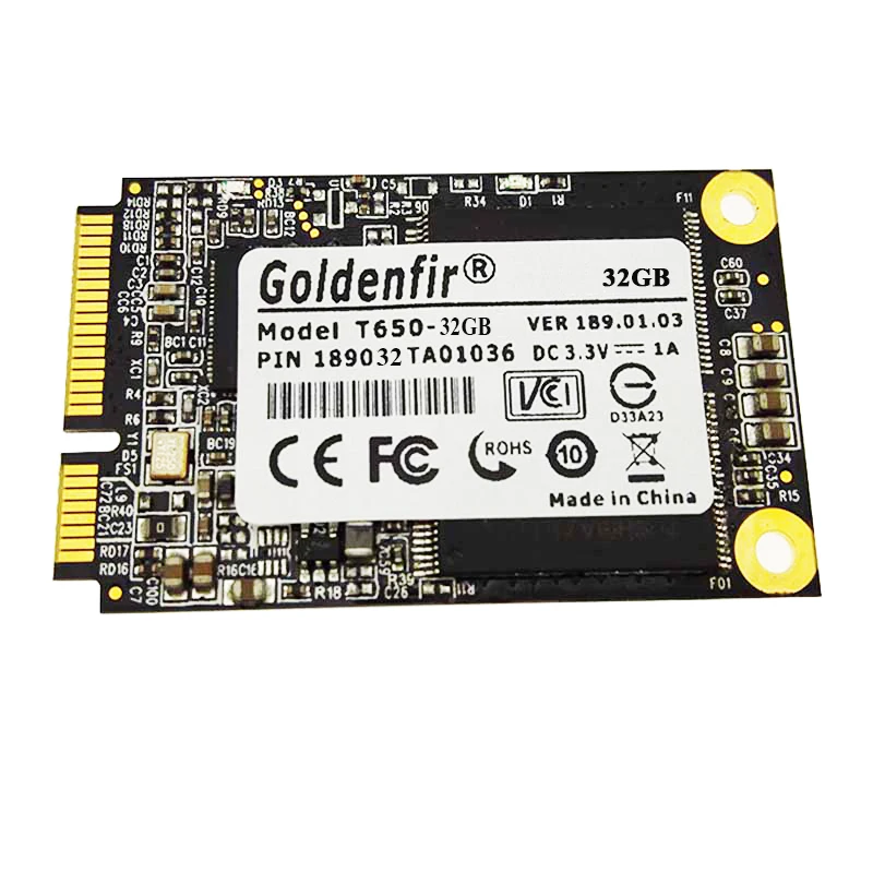 SSD 32GB Mini 32GB mSATA SSD HD SSD Solid State Drive Disk All Signal ...