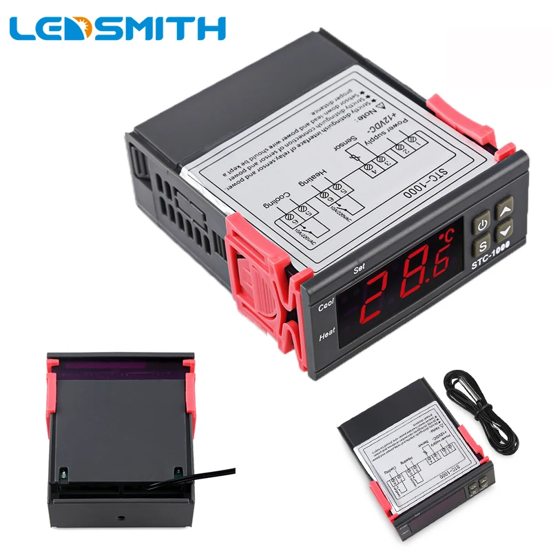 

STC-1000 LED Digital Temperature Controller DC 12V 24V AC 110V 220V Thermometer Thermoregulator Thermostat For Incubator