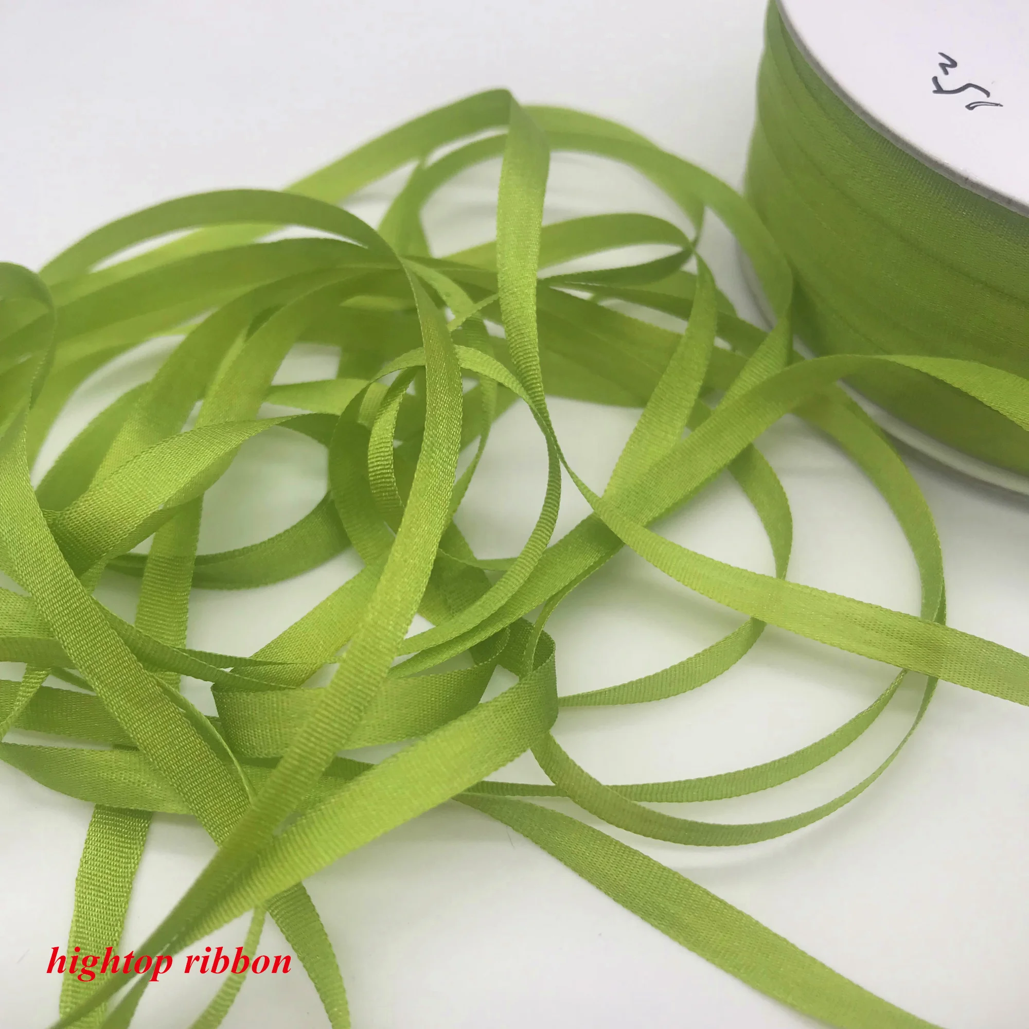 

New arrival color 4mm silk ribbon 100% Real Pure Silk Ribbon for Embroidery Handcraft