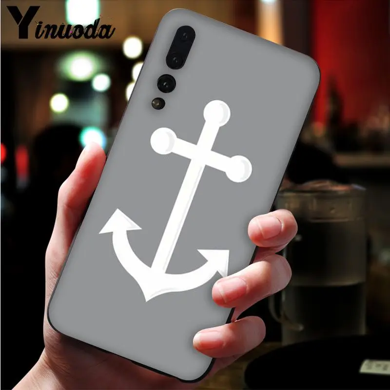 Anchor boat blue heart band