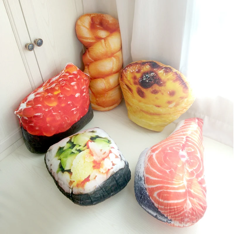 الفطائر محاكاة السوشي القطيفة وسادة الإبداعية مكتب أريكة المنزل الخلفي قطني وسادة هدية الفطائر محاكاة السوشي القطيفة وسادة الإبداعية مكتب أريكة المنزل الخلفي قطني وسادة هدية