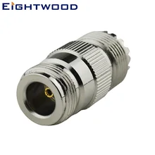 Eightwood 5 шт. N к UHF SO-239 Автомобильная Радио Антенна радиочастотный коаксиальный адаптер N Jack Женский к UHF SO-239 Jack гнездовой разъем прямой