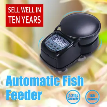 

Automatic Fish Feeder LCD Digital Electric Aquarium Fish Tank Programmable Food Feeding Timing Ration Dispenser Timer Feeder