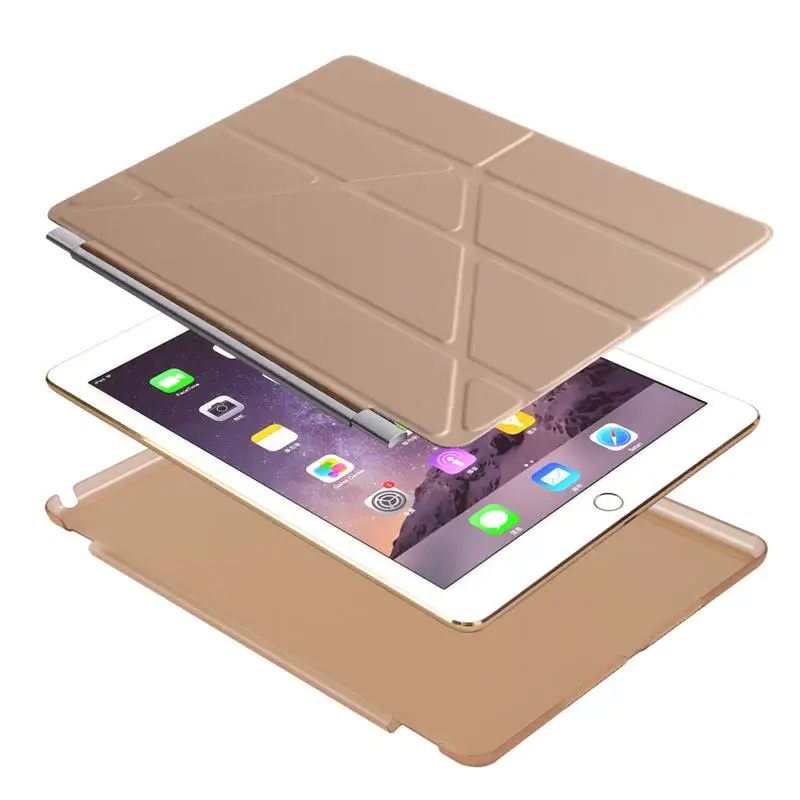 XSKEMP Ultra Slim Смарт Магнитная кожа Smart Cover сна Wake чехол для IPad Air Ipad 5 9,7 "защитный в виде ракушки + закаленное стекло