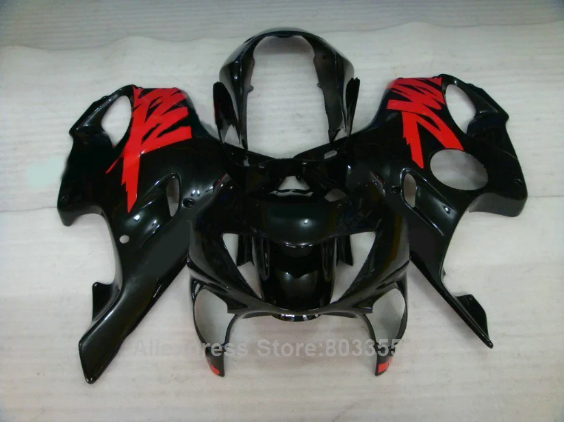 Black red for HONDACBR 600 F4 1999 2000 99 00 Fairings ( Injection