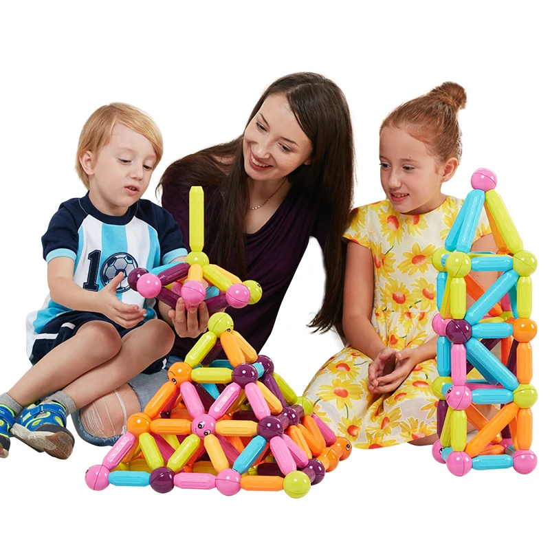 Детские пластиковые магнитные игрушки Kidsrun металлические шарики 36 шт.