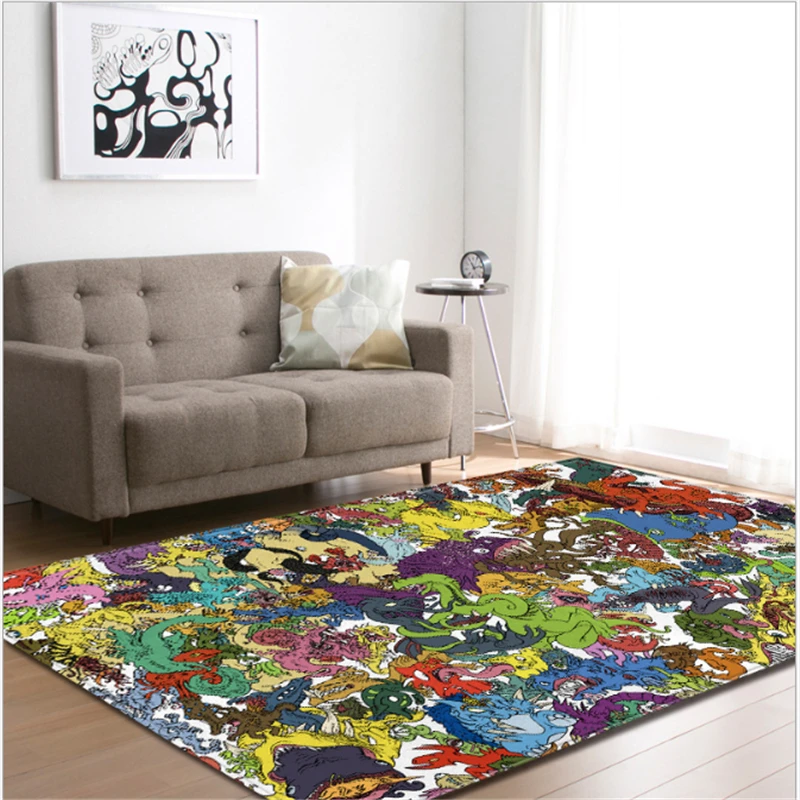 AOVOLL ковры в европейском стиле для гостиной, спальни ковры ковер для детской комнаты противоскользящие и против морщин коврики