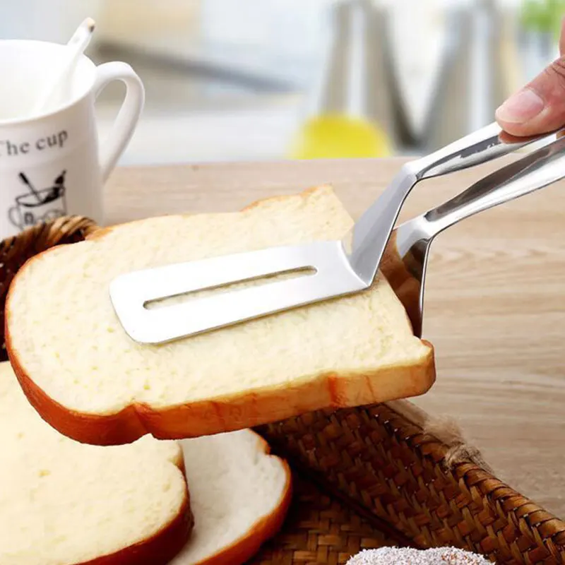 

Cooking Tools Barbecue Clip BBQ Tongs Stainless Steel Fried Shovel Bread Meat Vegetable Clamp Kitchen Gadget