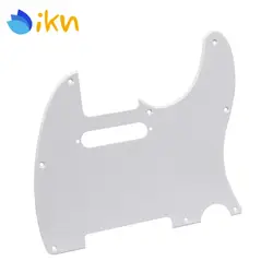 Новый 1Ply белая Накладка для гитары pick Guard скретч пластина для 8 отверстий гитара Tele части