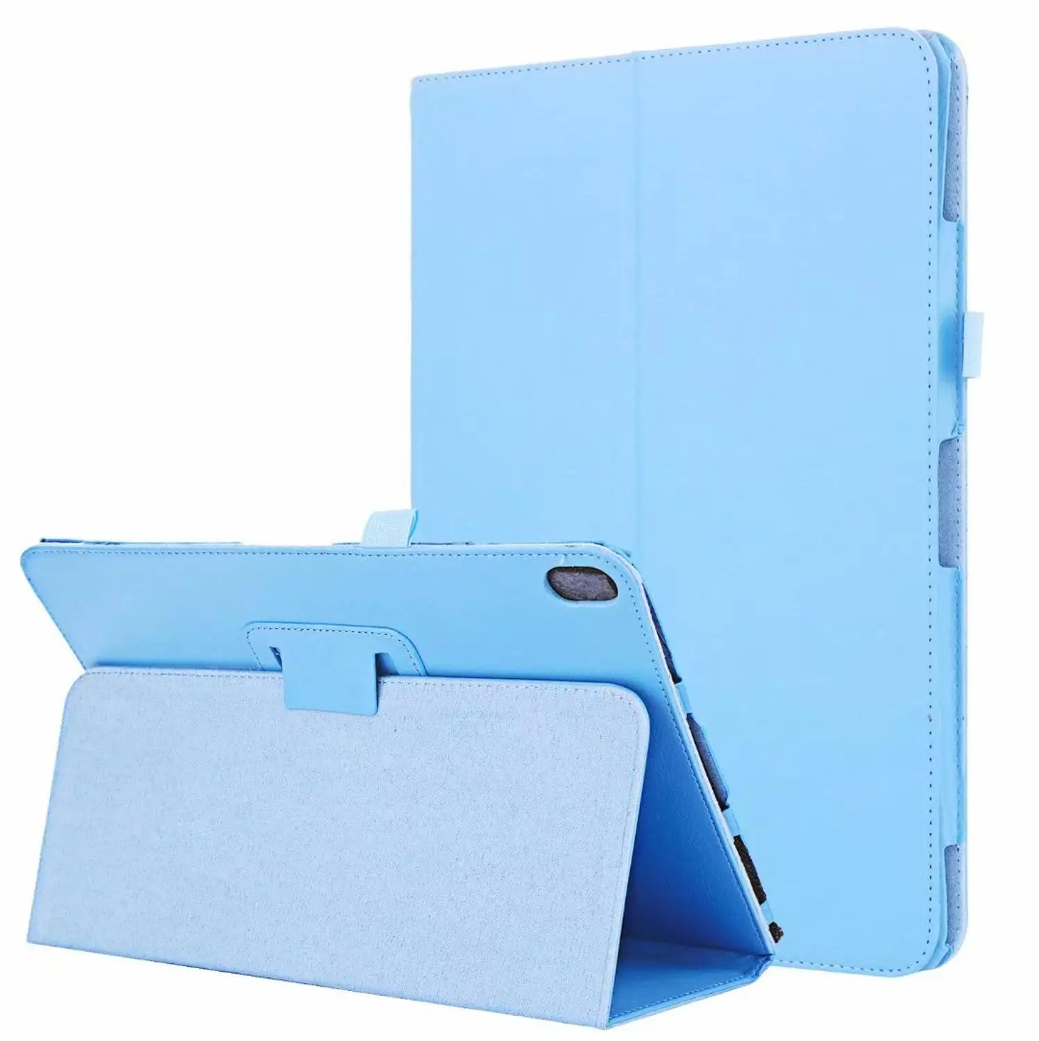 Для lenovo Tab E10 X104 TB-X104 подставка литчи Фолио из искусственной кожи чехол для планшета чехол для lenovo Tab E10 E 10X104 планшет+ ручка - Цвет: Тёмно-синий