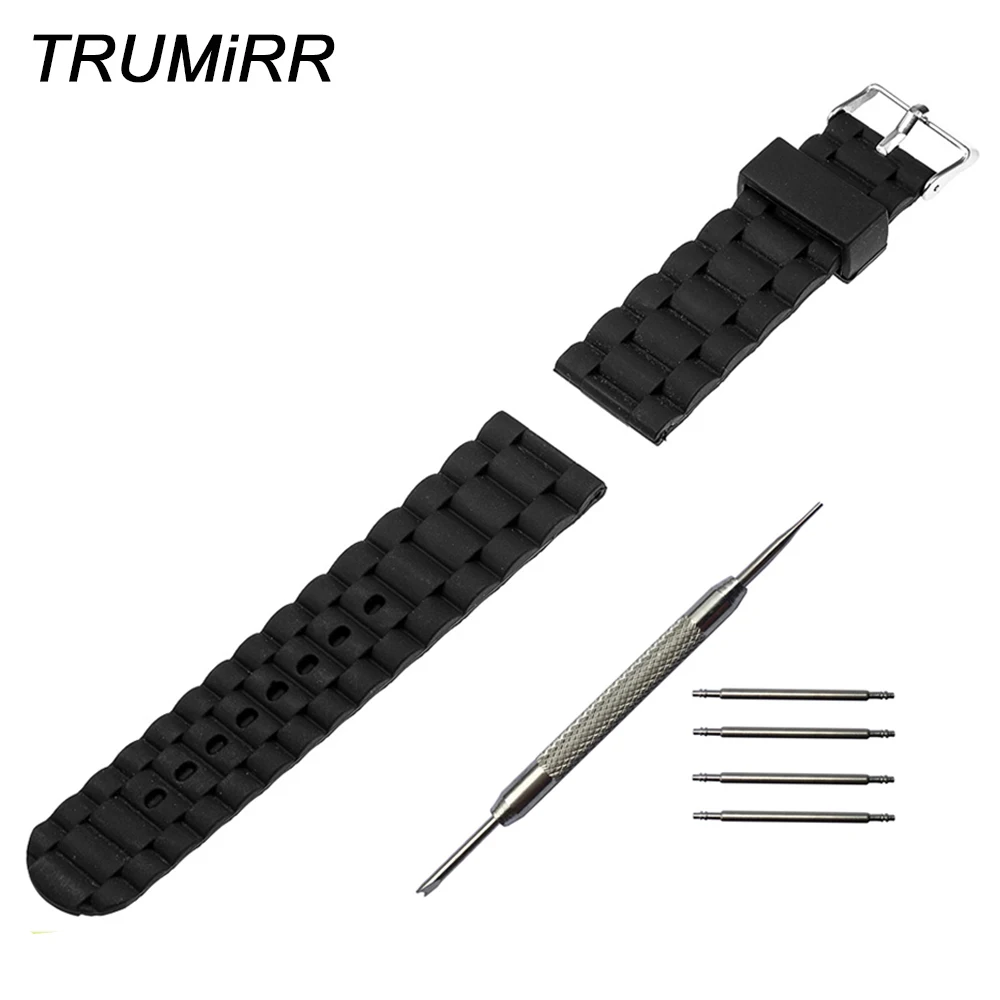 

22mm Silicone Rubber Watch Band Strap Bracelet for Samsung Galaxy Gear 2 R380 Neo R381 Live R382 Moto 360 2 Gen 46mm Pebble Time