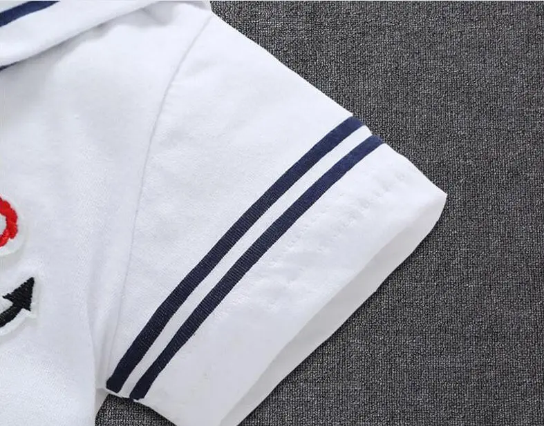 Newborn baby clothes White Navy Sailor uniforms summer baby rompers Short sleeve one-pieces jumpsuit baby boy girl clothing Newborn Sailor Romper Girls Boy Costume Anchor