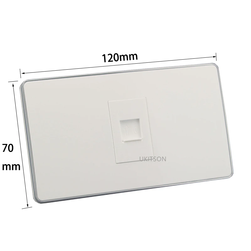 Silver Edge Wire Connect RJ11 Wall Panel pic 4