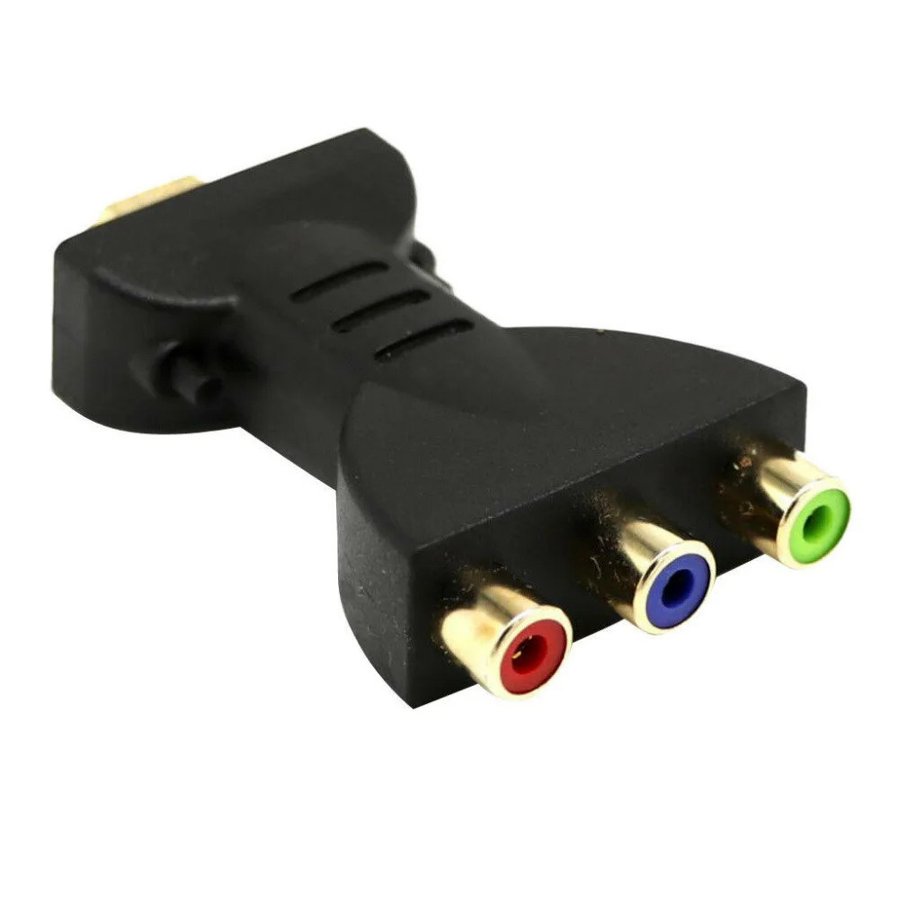 

Gold-plated HDMI to 3 RGB RCA Video Audio Adapter AV Component Converter for HDTV DVD Projector