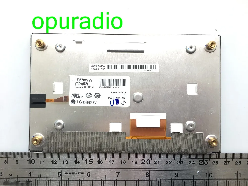 L.G 7 дюймов ЖК-дисплей дисплей LB070WV7(TD)(02) LB070WV7-TD02 экран сенсорная панель для автомобиля gps навигации ЖК-дисплей мониторов 2 шт./лот