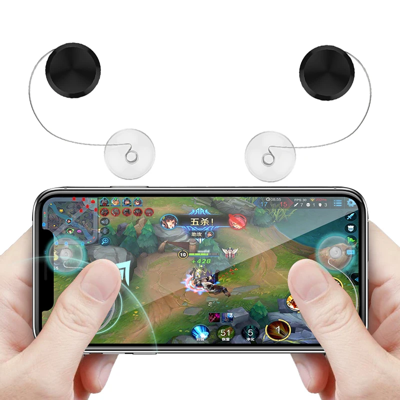 A9 Phone Joystick Mini Touching Screen Controller For Smartphone Tablet Gamings Clip On Arcade Game Shooter Trigger Fire Button