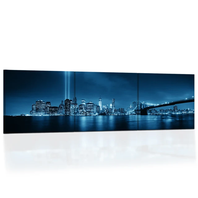 hd printed brooklyn bridge panorama canvas painting prints new york