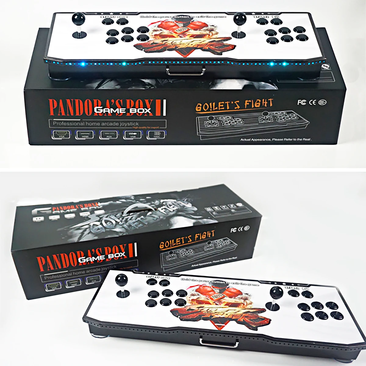 

815 In 1 box 4S With LED Light Home Metal Arcade Console Machine Double PK Joystick HD Video Coin Operated Games