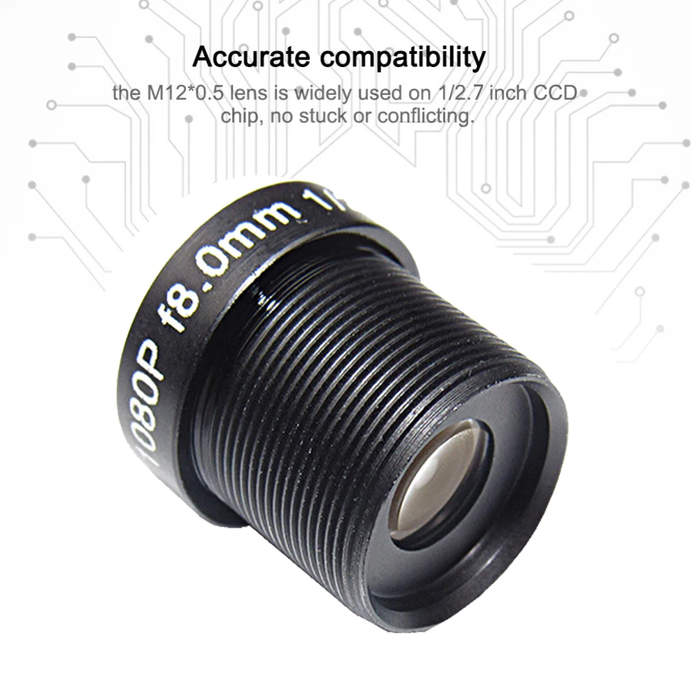 1080P 8 мм 45 градусов объектив камеры видеонаблюдения HD 2,0 мегапиксельная M12 объектив 1/2. " диафрагма формата изображения F2.0 для HD ip-камеры безопасности
