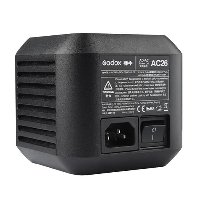 Godox 600 автомобильные запасные трубчатая вспышка/AD-R9 Стандартный Отражатель/C26 Батарея Зарядное устройство/AC26 AC Мощность адаптер для вспышек Witstro AD600Pro