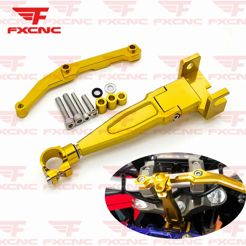 For Yamaha FJ-09 MT-09 Tracer 2016 2017 2018 CNC Motorcycle Stabilizer Damper Steering Mount Bracket Holder Support Kit Set | Автомобили и