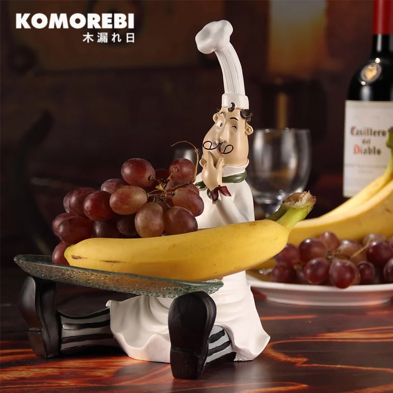 resin chef statue