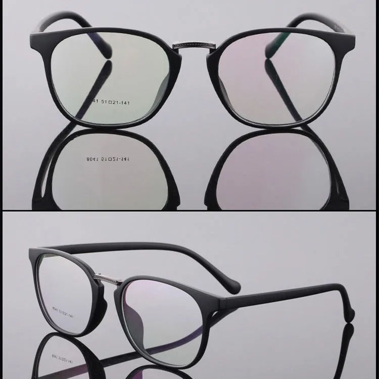 Винтажный фирменный дизайн простые мужские и женские очки круглые оптическая рамка для очков ретро ультра легкие TR90 Классическая оправа 8041