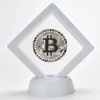 silver bitcoin white