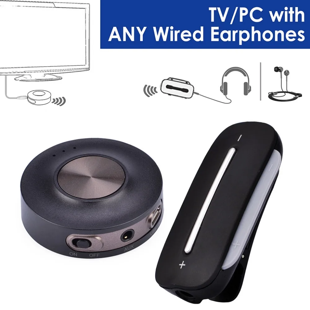 

Avantree aptX Low Latency Wireless TV SET - Bluetooth Transmitter and Receiver, PLUG & PLAY, Bluetooth for Wired Headphones