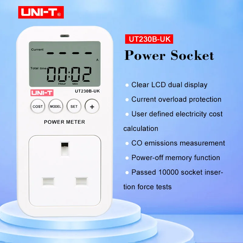 UNI-T UT230B-UK wattmeter Напряжение Ток стоимость частота мощность метр ЖК дисплей потребление энергии мониторы