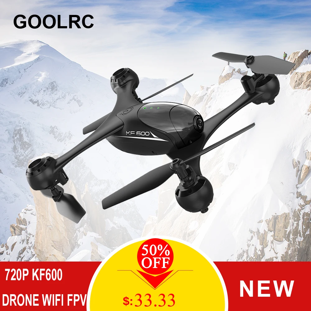 

RC Drone with Camera 720P KF600 Dron Wifi FPV Optical Flow Gesture Photograph Altitude Hold RC Quadcopter Toys for Children