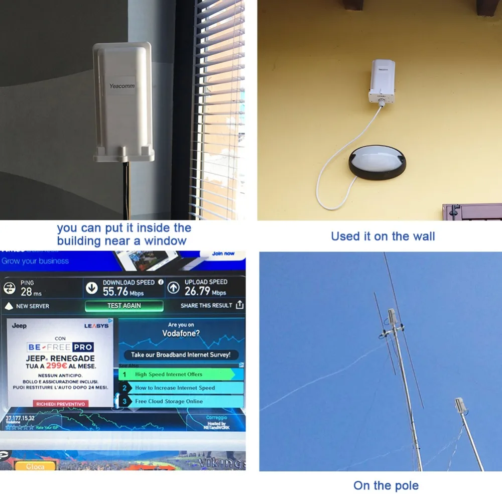Free Shipping! YF-P11 outdoor 4g CPE router access point bridge LTE 150M with 8dbi built-in antenna 
