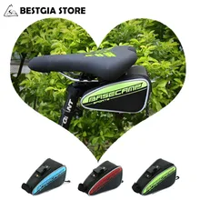 BASECAMP Bicycle Saddle Bag Accessories Seat Rear PU Bags Mountain Road Bike Reflective Waterproof Cycling Rear Seat Tail Bag