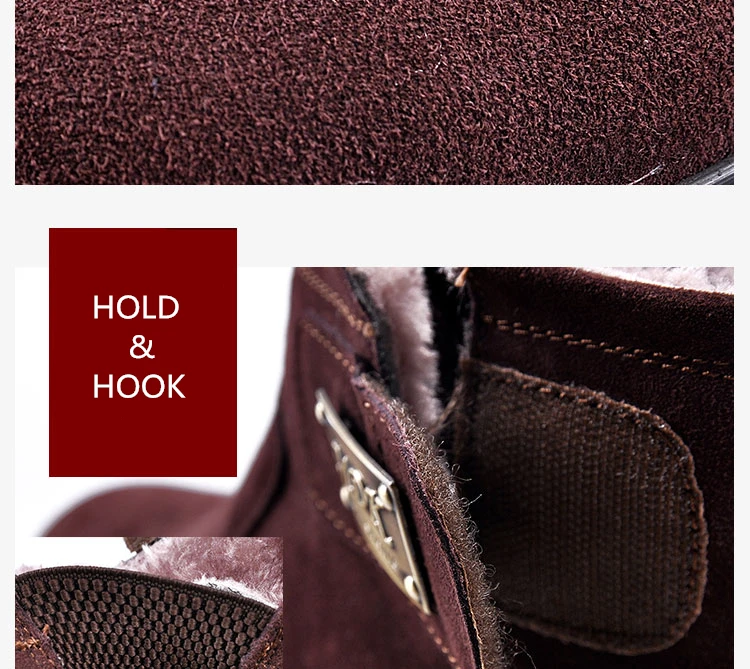 Brand Men's Boots Quality Male Shoes Suede Leather Drive Shoe Warm Fur Winter Casual Snow Bot Man Mens Ankle Boots (8)