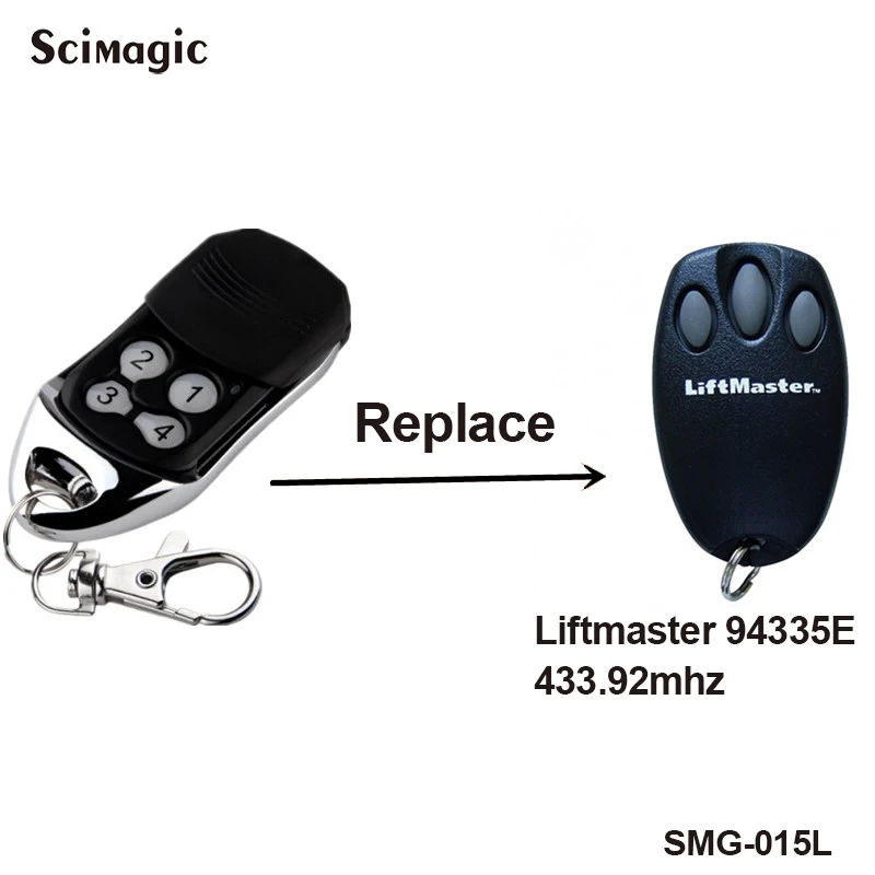 

Liftmaster chamberlain 94335E 433.92mhz remote control electric gate replacement Liftmaster 94335E for the garage