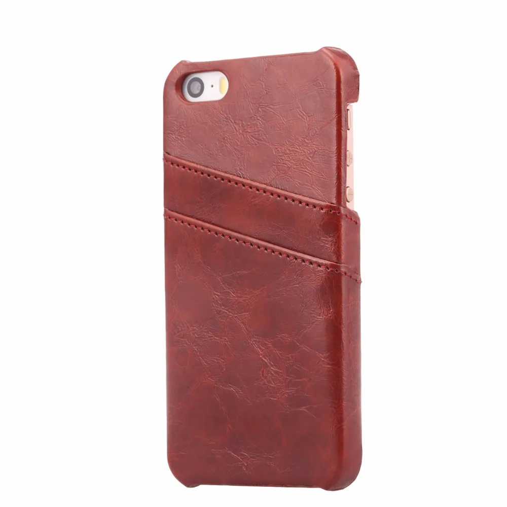 Для iphone 5/5s/se Люкс Лучшие Качества Задняя Крышка ИСКУССТВЕННАЯ Кожа Телефон