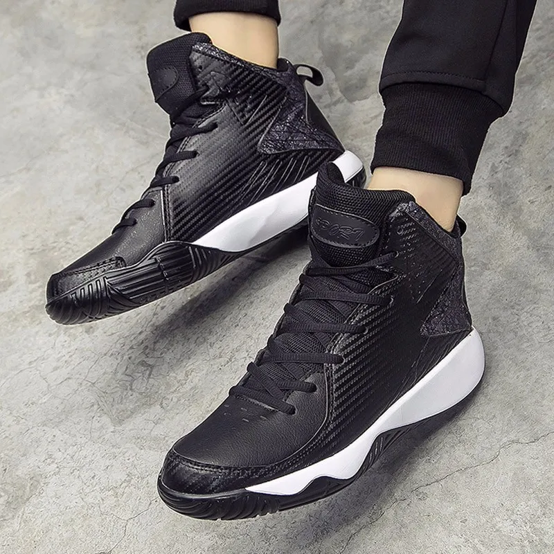 High Top Mens Shoes Casual Lace Up Breathable Trainers Spring Autumn Sport Black White Red Basket Shoes Outdoor Size 39-44 YD43 (17)