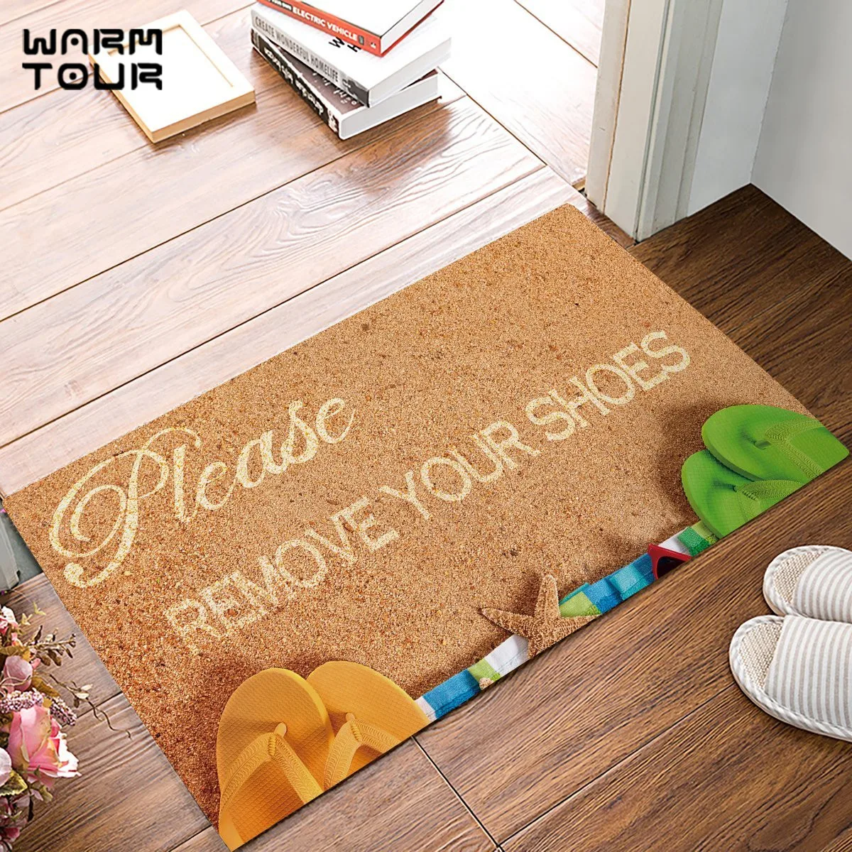 Please Remove Your Shoes Summer Beach Theme Door Mats Kitchen Floor